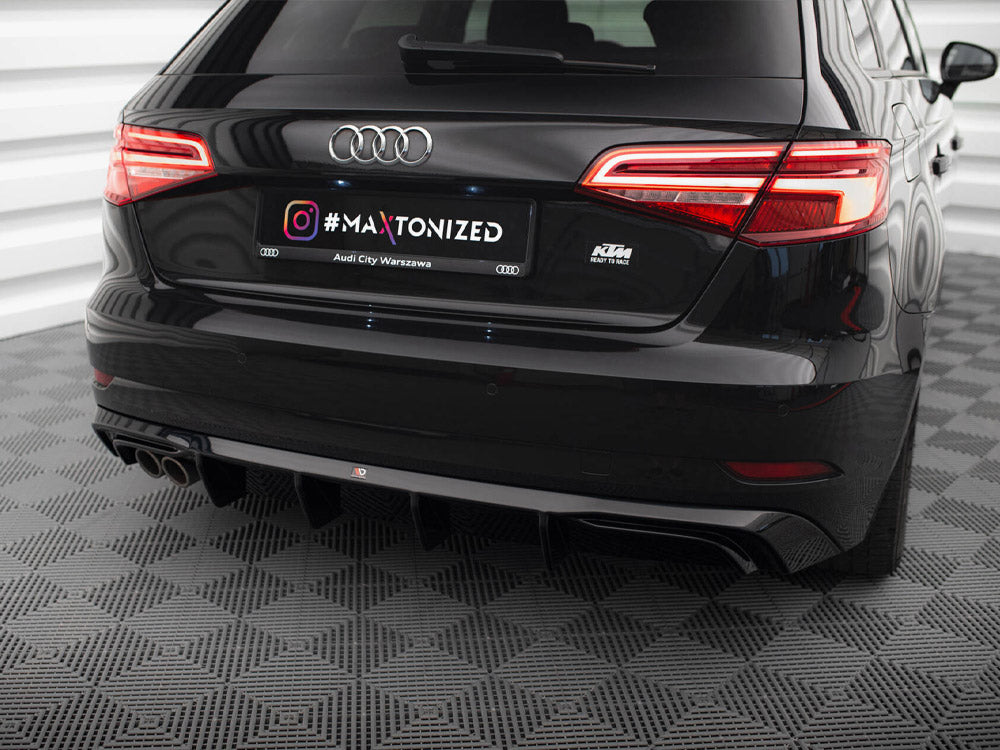 Rear Valance Audi A3 Sportback 8V Facelift (Version with double exhaust tip)
