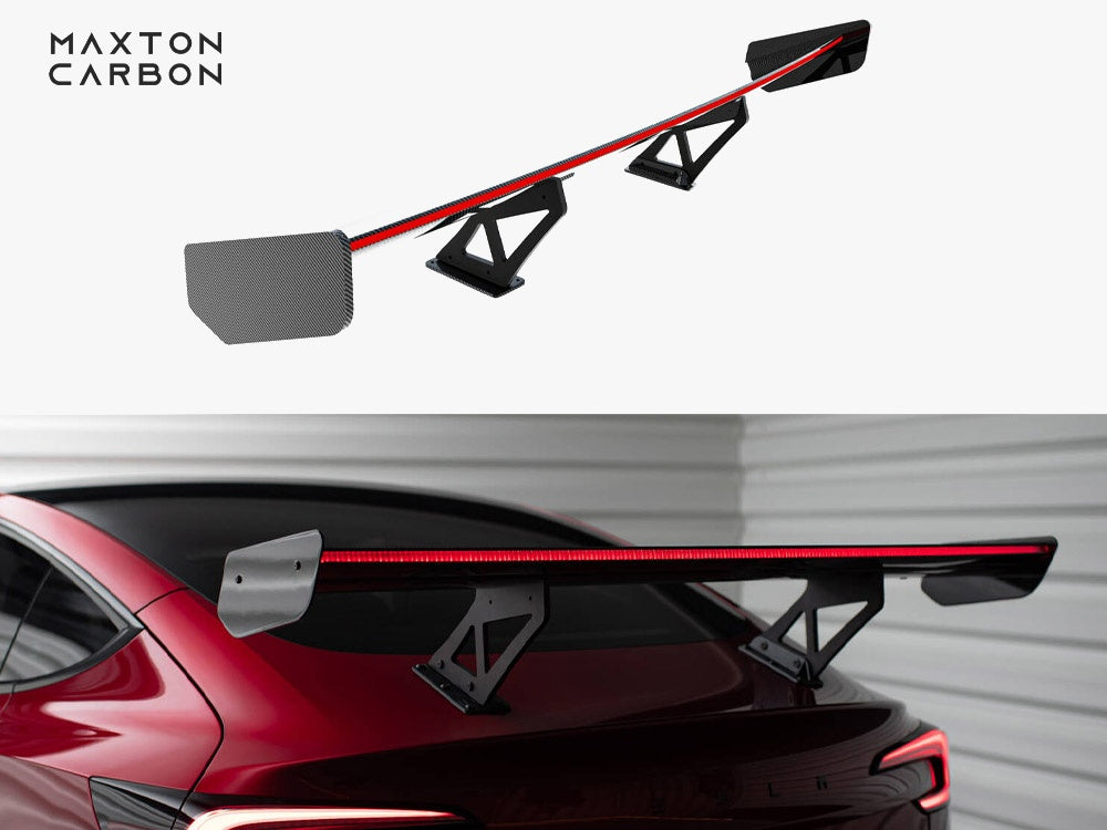 Carbon Spoiler + LED compatible with Tesla Model 3