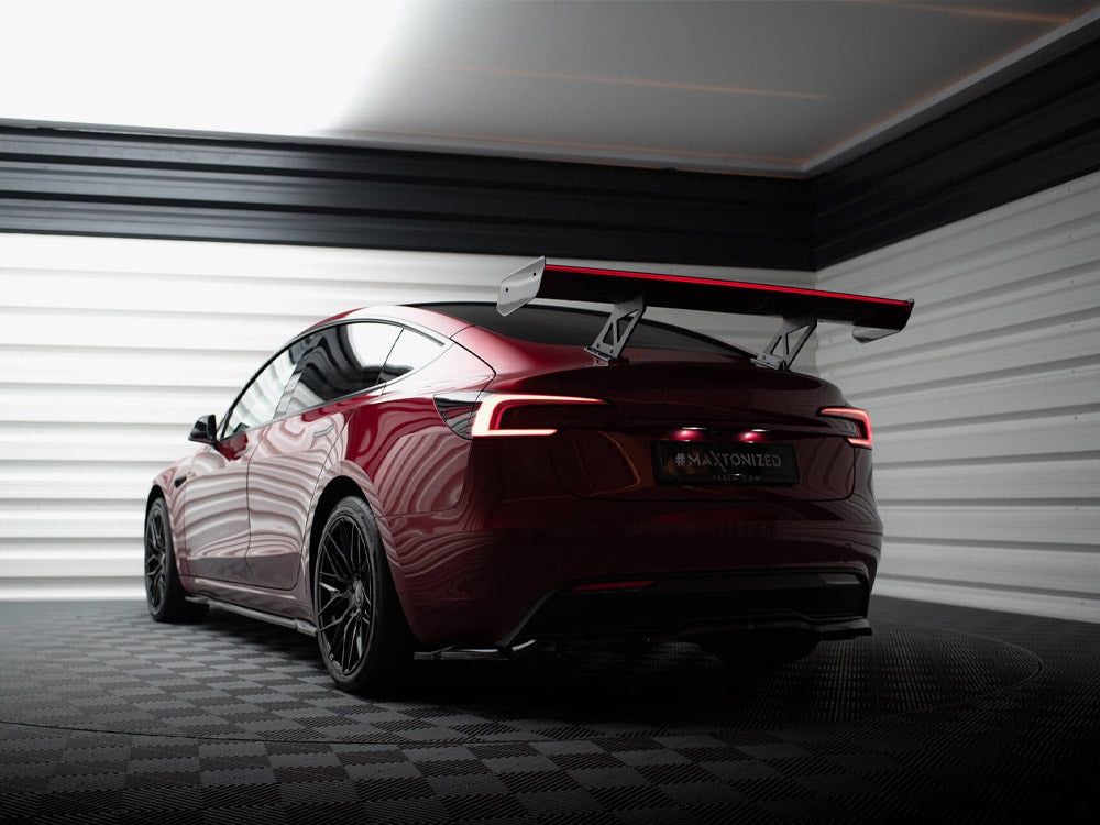 Carbon Spoiler + LED compatible with Tesla Model 3