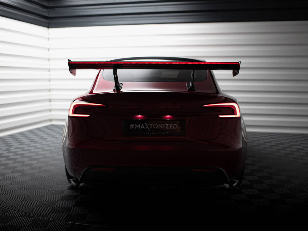 Carbon Spoiler + LED compatible with Tesla Model 3