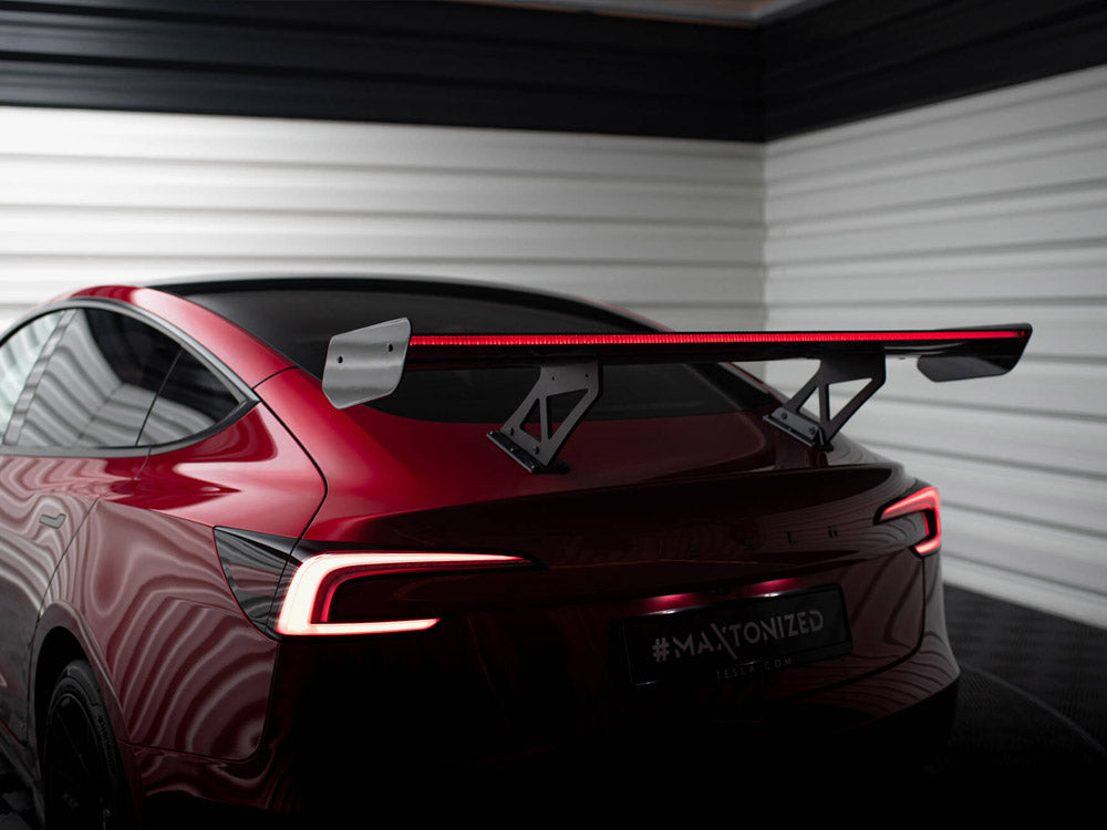 Carbon Spoiler + LED compatible with Tesla Model 3