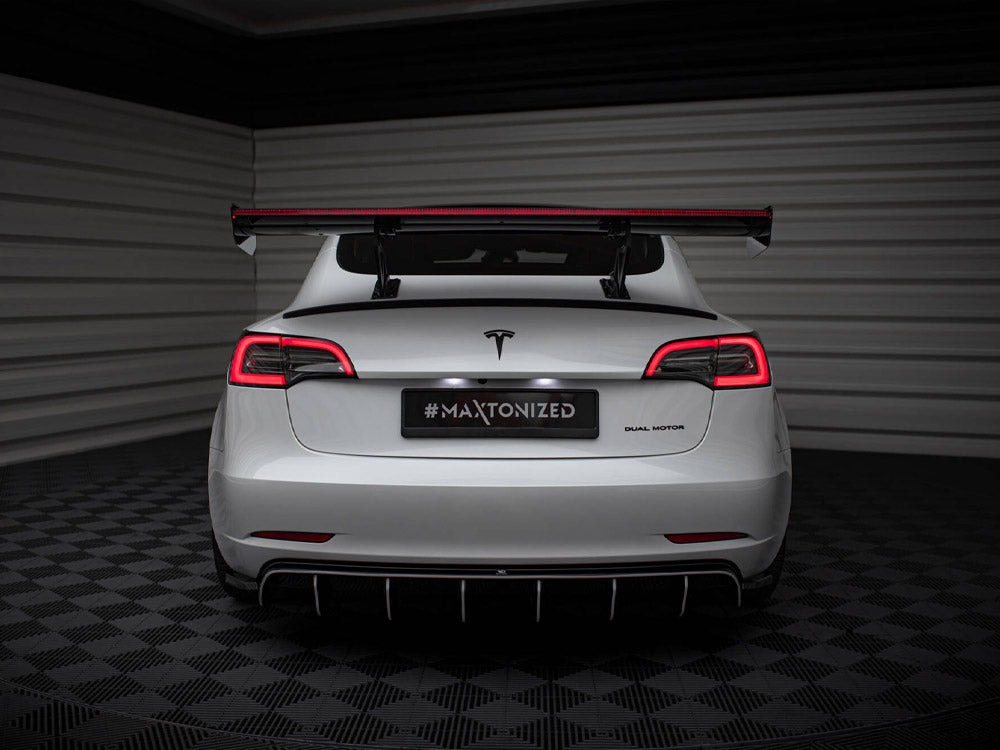 Carbon Spoiler + LED compatible with Tesla Model 3
