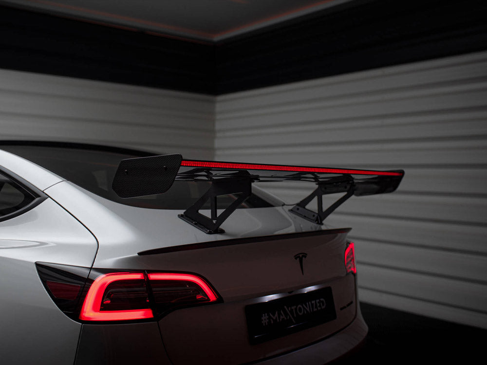 Carbon Spoiler + LED compatible with Tesla Model 3