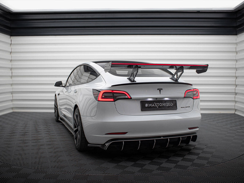 Carbon Spoiler + LED compatible with Tesla Model 3