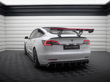 Carbon Spoiler + LED compatible with Tesla Model 3