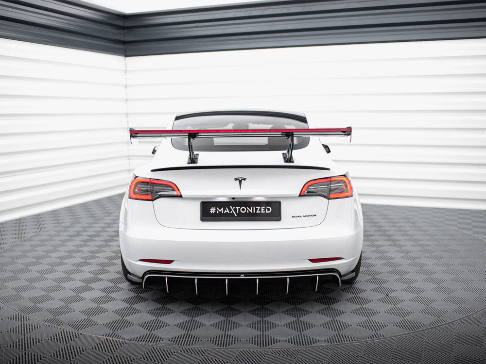 Carbon Spoiler + LED compatible with Tesla Model 3