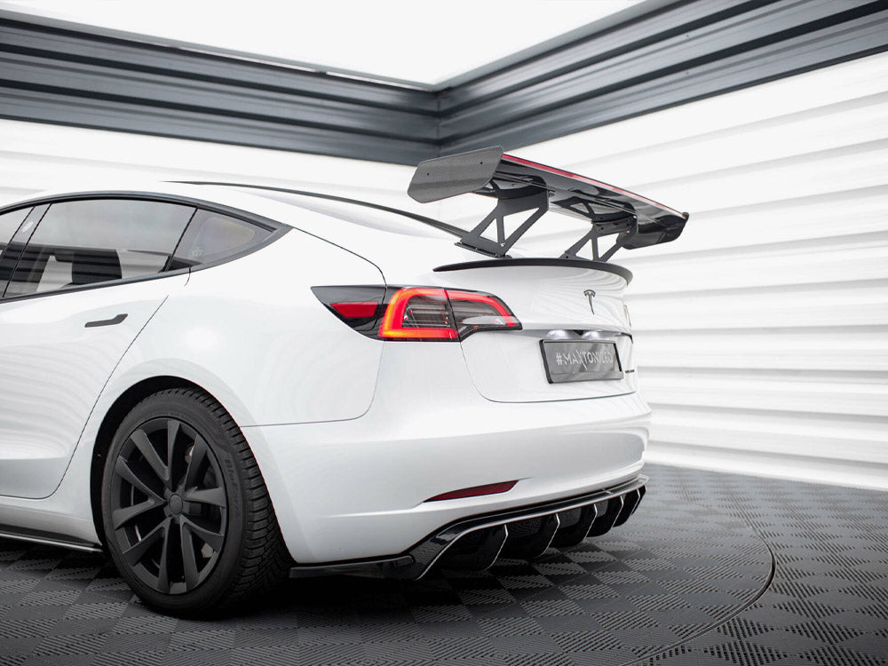 Carbon Spoiler + LED compatible with Tesla Model 3