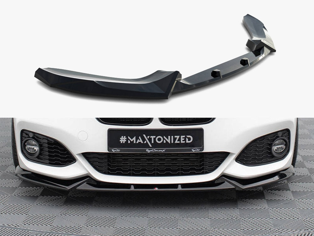 Front Splitter V.5 compatible with BMW 1 M-Pack / M140i F20 Facelift