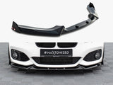 Front Splitter V.5 + Flaps compatible with BMW 1 M-Pack / M140i F20 Facelift