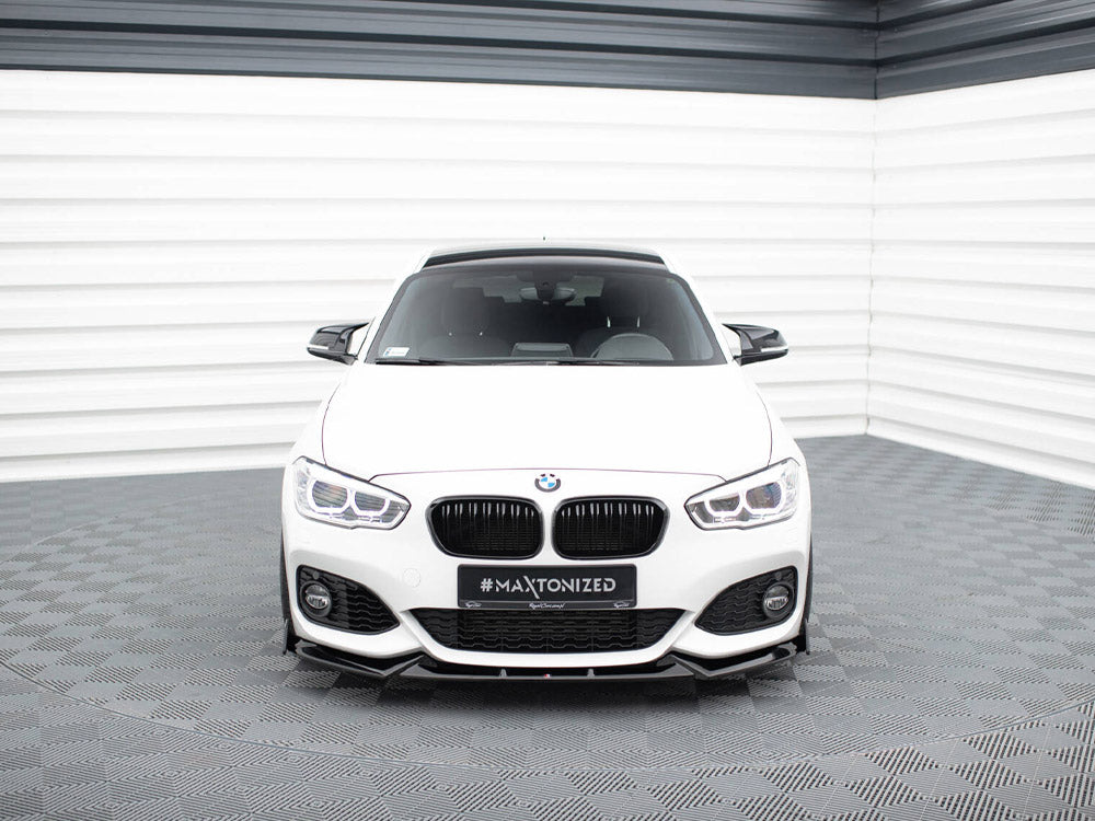 Front Splitter V.5 + Flaps compatible with BMW 1 M-Pack / M140i F20 Facelift