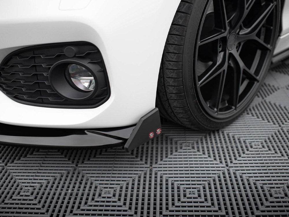 Front Splitter V.5 + Flaps compatible with BMW 1 M-Pack / M140i F20 Facelift