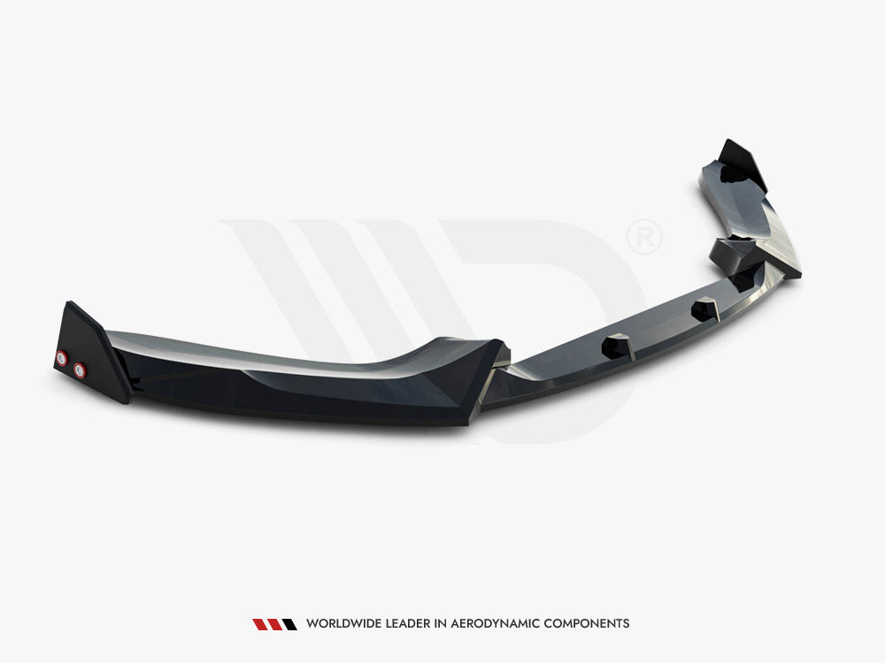 Front Splitter V.5 + Flaps compatible with BMW 1 M-Pack / M140i F20 Facelift