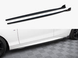 Side Skirts Diffusers V.4 + Flaps compatible with BMW 1 M-Pack / M140i F20 Facelift