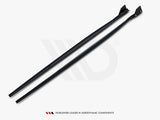 Side Skirts Diffusers V.4 + Flaps compatible with BMW 1 M-Pack / M140i F20 Facelift