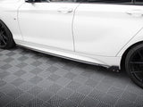 Side Skirts Diffusers V.4 + Flaps compatible with BMW 1 M-Pack / M140i F20 Facelift