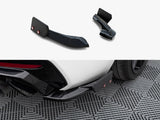 Rear Side Splitters V.5 + Flaps (For Rear Valance V.3) compatible with BMW 1 M-Pack / M140i F20 Facelift