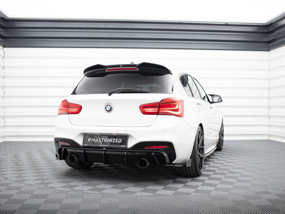 Rear Side Splitters V.5 + Flaps (For Rear Valance V.3) compatible with BMW 1 M-Pack / M140i F20 Facelift