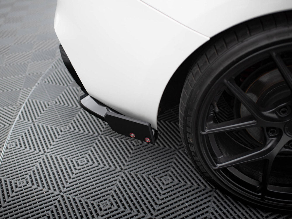 Rear Side Splitters V.5 + Flaps (For Rear Valance V.3) compatible with BMW 1 M-Pack / M140i F20 Facelift