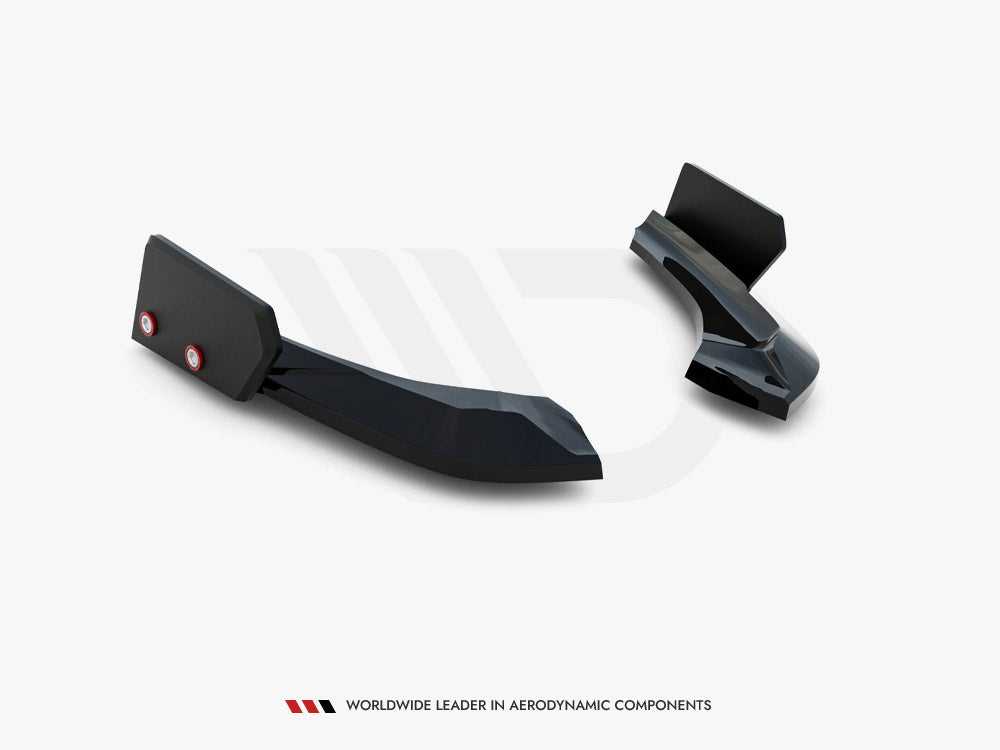 Rear Side Splitters V.5 + Flaps (For Rear Valance V.3) compatible with BMW 1 M-Pack / M140i F20 Facelift