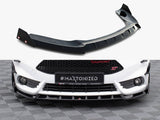 Front Splitter V.6 + Flaps compatible with Ford Fiesta ST Mk7 Facelift