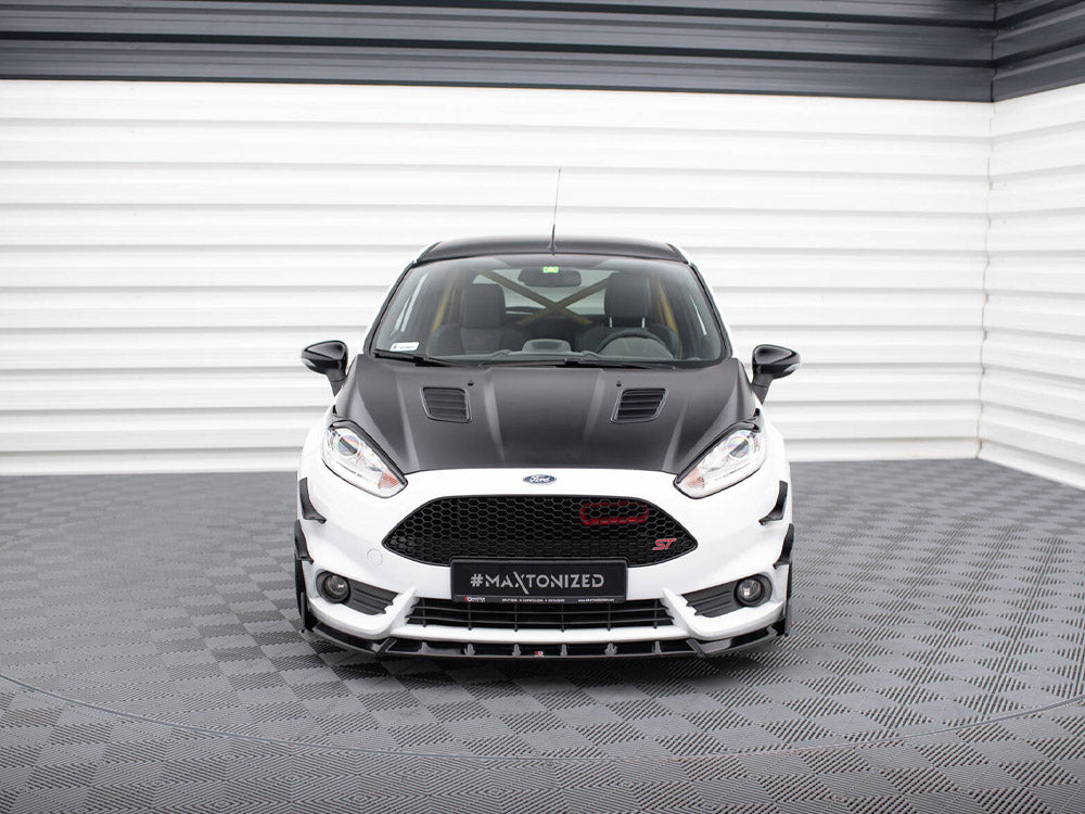 Front Splitter V.6 + Flaps compatible with Ford Fiesta ST Mk7 Facelift