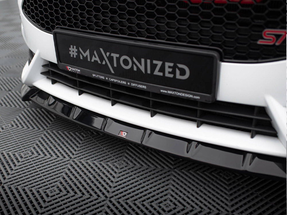 Front Splitter V.6 + Flaps compatible with Ford Fiesta ST Mk7 Facelift