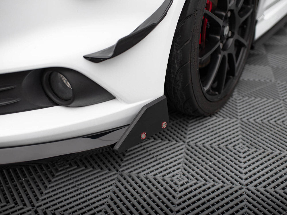 Front Splitter V.6 + Flaps compatible with Ford Fiesta ST Mk7 Facelift