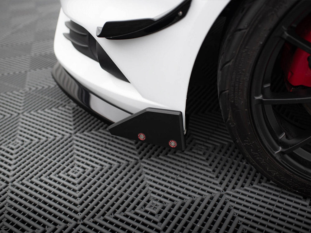 Front Splitter V.6 + Flaps compatible with Ford Fiesta ST Mk7 Facelift