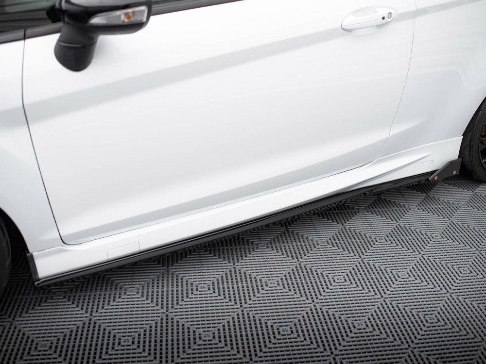 Side Skirts Diffusers V.4 + Flaps compatible with Ford Fiesta ST / ST-Line Mk7