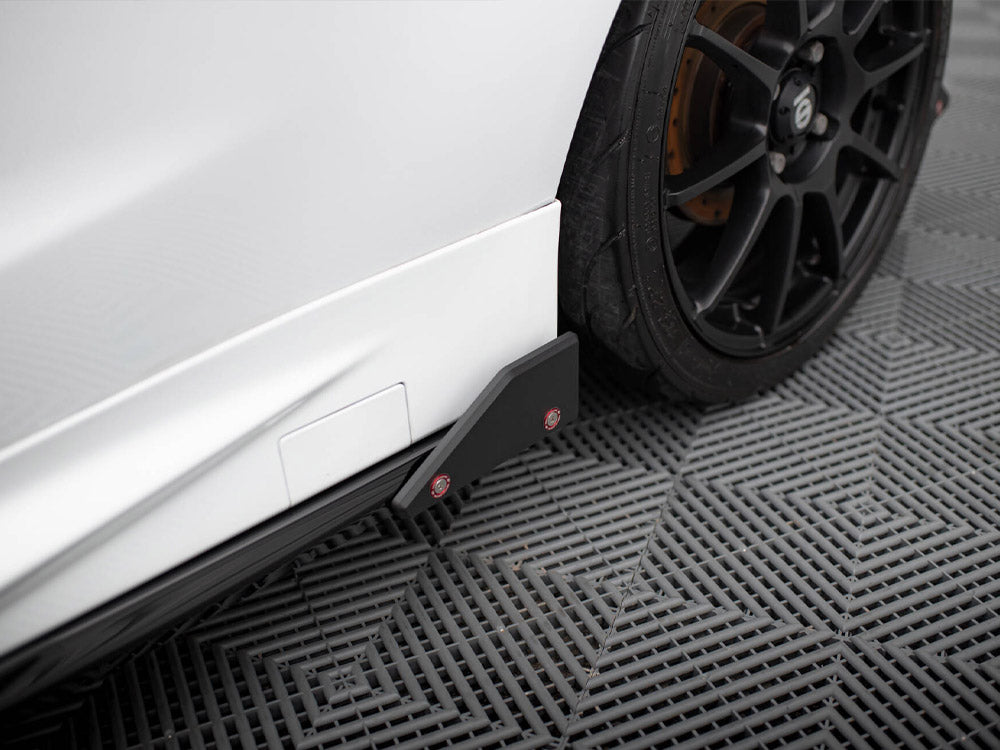 Side Skirts Diffusers V.4 + Flaps compatible with Ford Fiesta ST / ST-Line Mk7