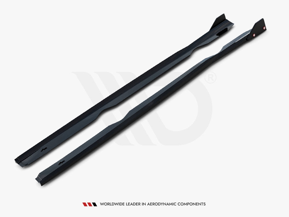 Side Skirts Diffusers V.4 + Flaps compatible with Ford Fiesta ST / ST-Line Mk7