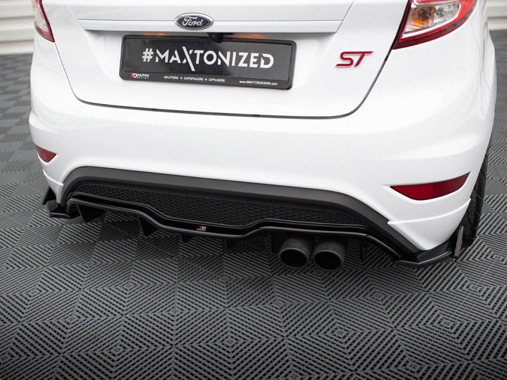 Rear Side Splitters V.3 + Flaps compatible with Ford Fiesta ST Mk7 Facelift