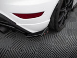 Rear Side Splitters V.3 + Flaps compatible with Ford Fiesta ST Mk7 Facelift
