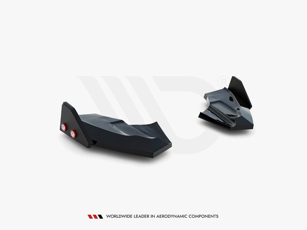 Rear Side Splitters V.3 + Flaps compatible with Ford Fiesta ST Mk7 Facelift