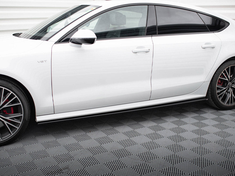 Side Skirts Diffusers compatible with Audi S7 / A7 S Line C7 FL
