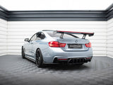 Carbon Spoiler With Internal Brackets Uprights + LED compatible with BMW 4 F32 / 4 F32 M-Pack Coupe