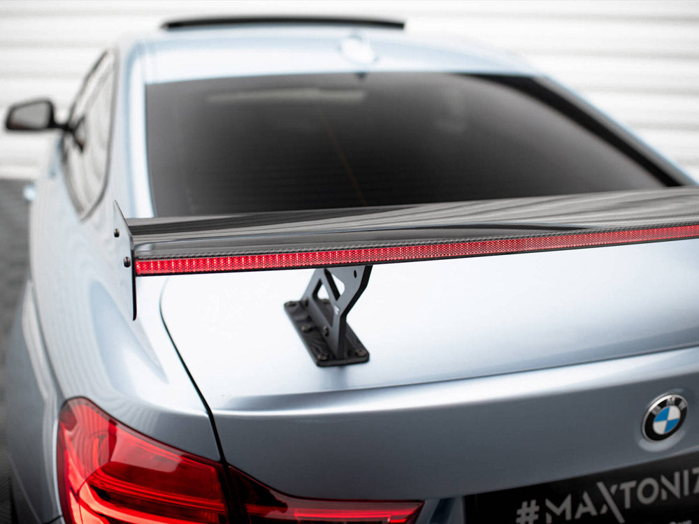 Carbon Spoiler With Internal Brackets Uprights + LED compatible with BMW 4 F32 / 4 F32 M-Pack Coupe