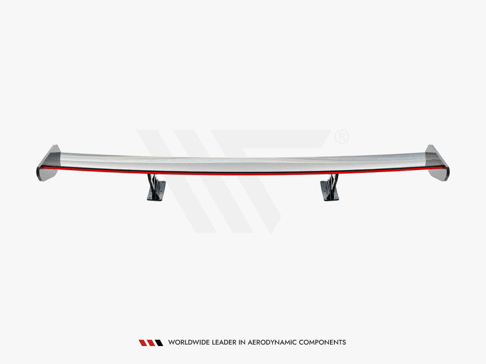 Carbon Spoiler With Internal Brackets Uprights + LED compatible with BMW 4 F32 / 4 F32 M-Pack Coupe