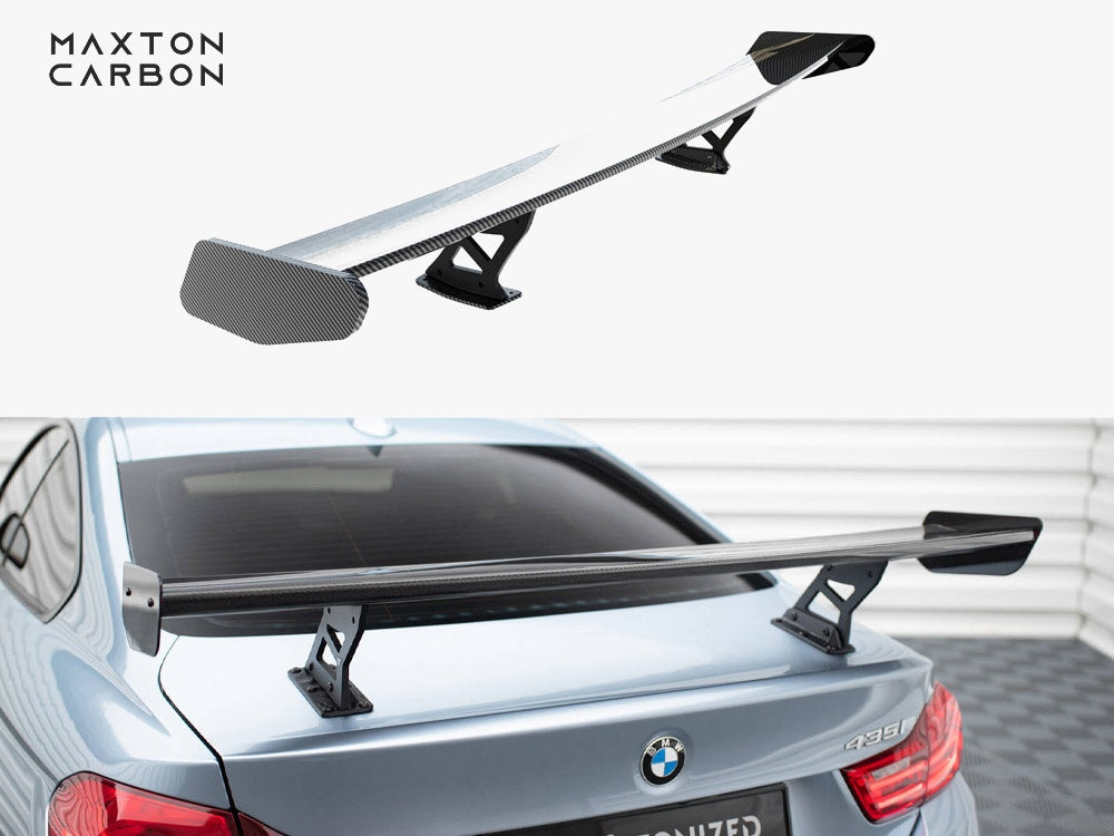 Carbon Spoiler With Internal Brackets Uprights compatible with BMW 4 F32 / 4 F32 M-Pack Coupe