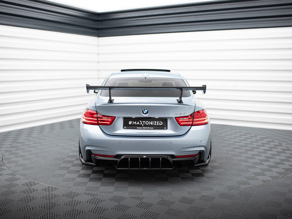 Carbon Spoiler With Internal Brackets Uprights compatible with BMW 4 F32 / 4 F32 M-Pack Coupe
