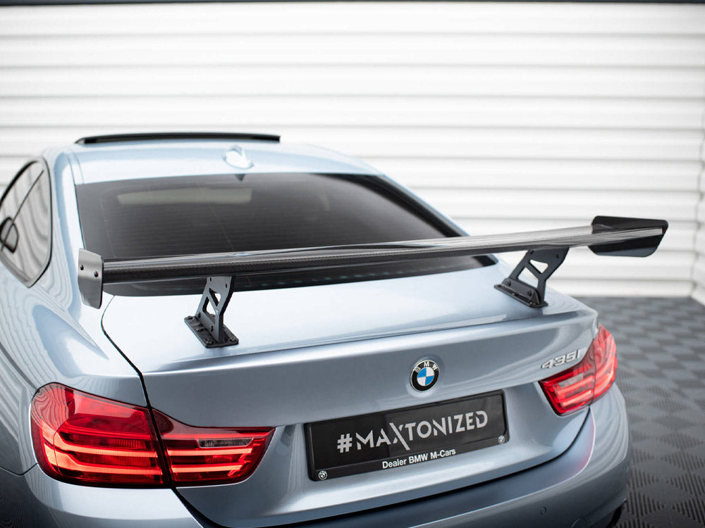 Carbon Spoiler With Internal Brackets Uprights compatible with BMW 4 F32 / 4 F32 M-Pack Coupe