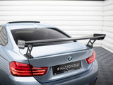 Carbon Spoiler With External Brackets Uprights compatible with BMW 4 F32 / 4 F32 M-Pack Coupe