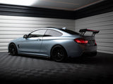 Carbon Spoiler With External Brackets Uprights + LED compatible with BMW 4 F32 / 4 F32 M-Pack Coupe