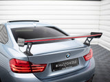 Carbon Spoiler With External Brackets Uprights + LED compatible with BMW 4 F32 / 4 F32 M-Pack Coupe
