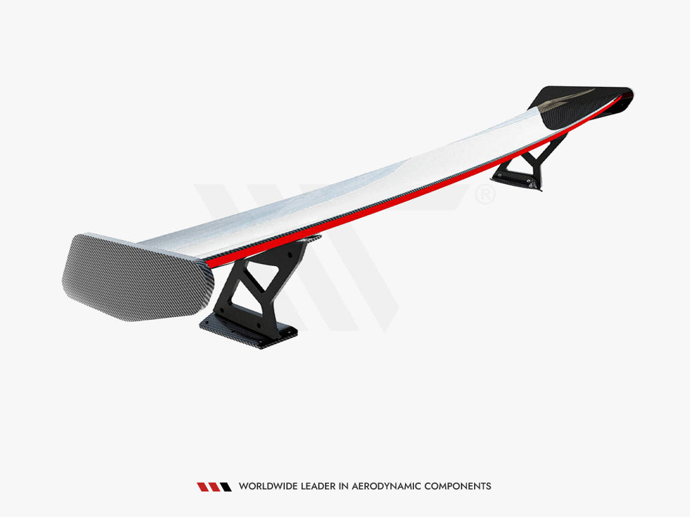 Carbon Spoiler With External Brackets Uprights + LED compatible with BMW 4 F32 / 4 F32 M-Pack Coupe