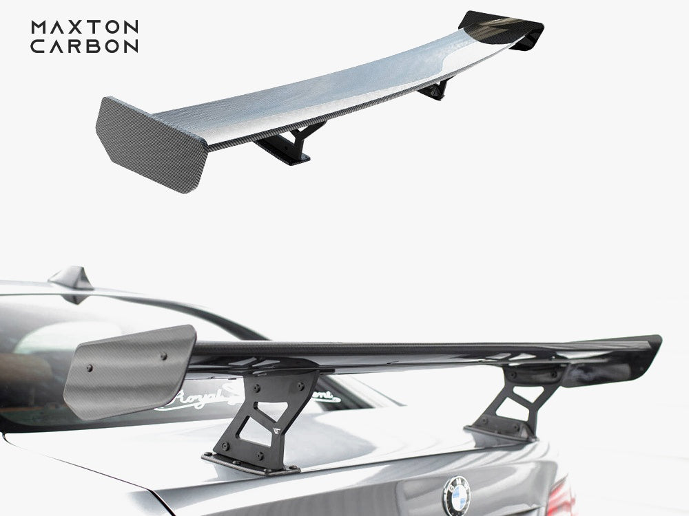 Carbon Spoiler With Internal Brackets Uprights compatible with BMW 3 / M3 Coupe E92