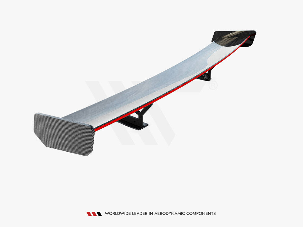 Carbon Spoiler With Internal Brackets Uprights + LED compatible with BMW 3 / M3 Coupe E92