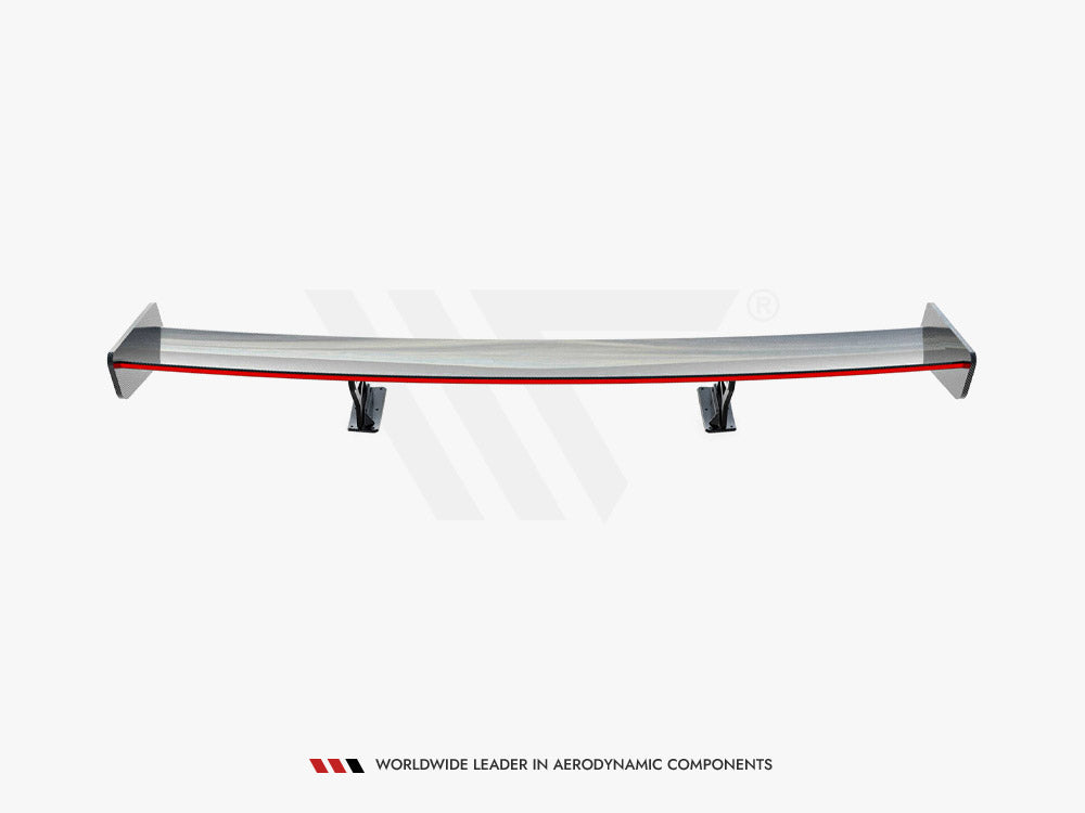 Carbon Spoiler With Internal Brackets Uprights + LED compatible with BMW 3 / M3 Coupe E92