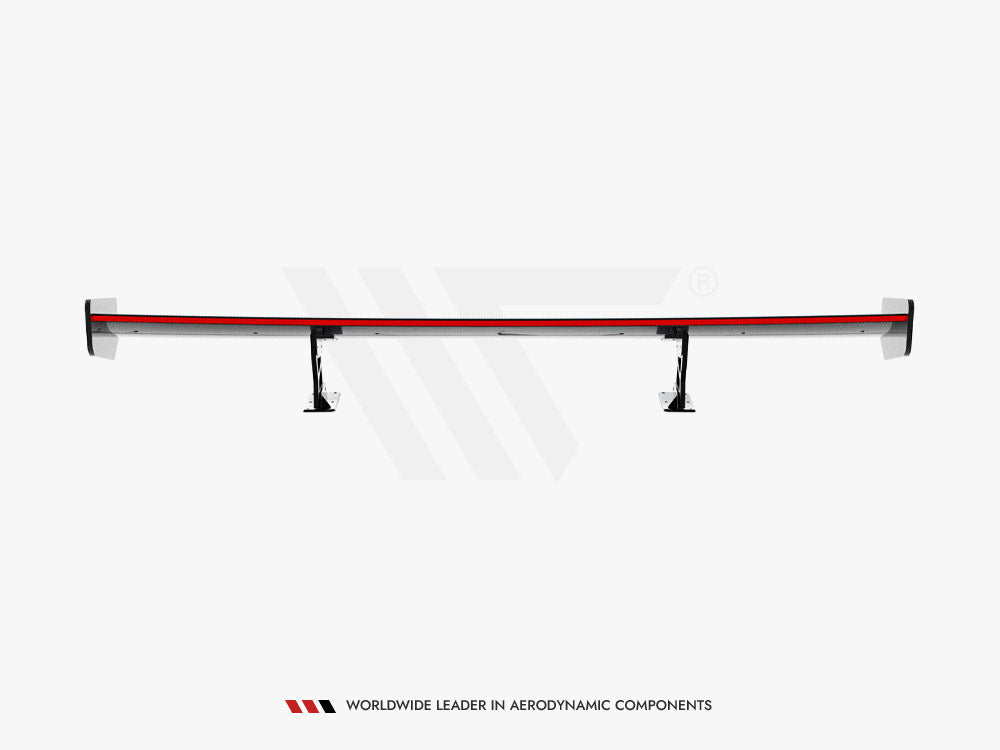Carbon Spoiler With Internal Brackets Uprights + LED compatible with BMW 3 / M3 Coupe E92