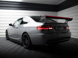 Carbon Spoiler With External Brackets Uprights + LED compatible with BMW 3 / M3 Coupe E92